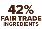 42% Fair Trade Ingredients