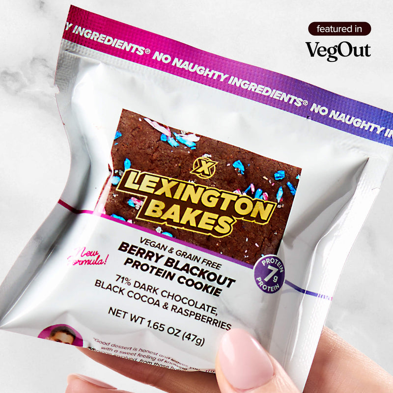 Berry Blackout Protein Cookies