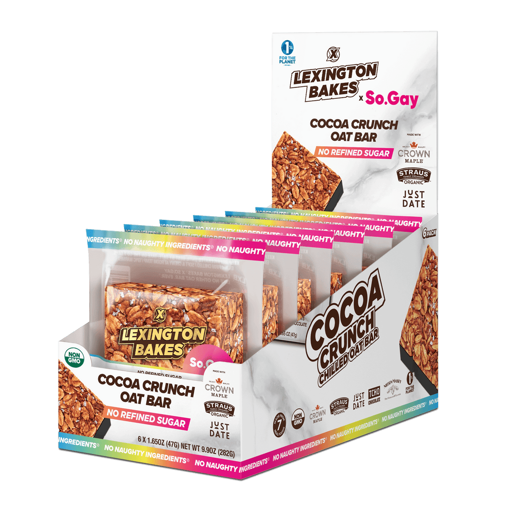 LEXINGTON BAKES x So.Gay Cocoa Crunch Chilled Oat Bars 6pk