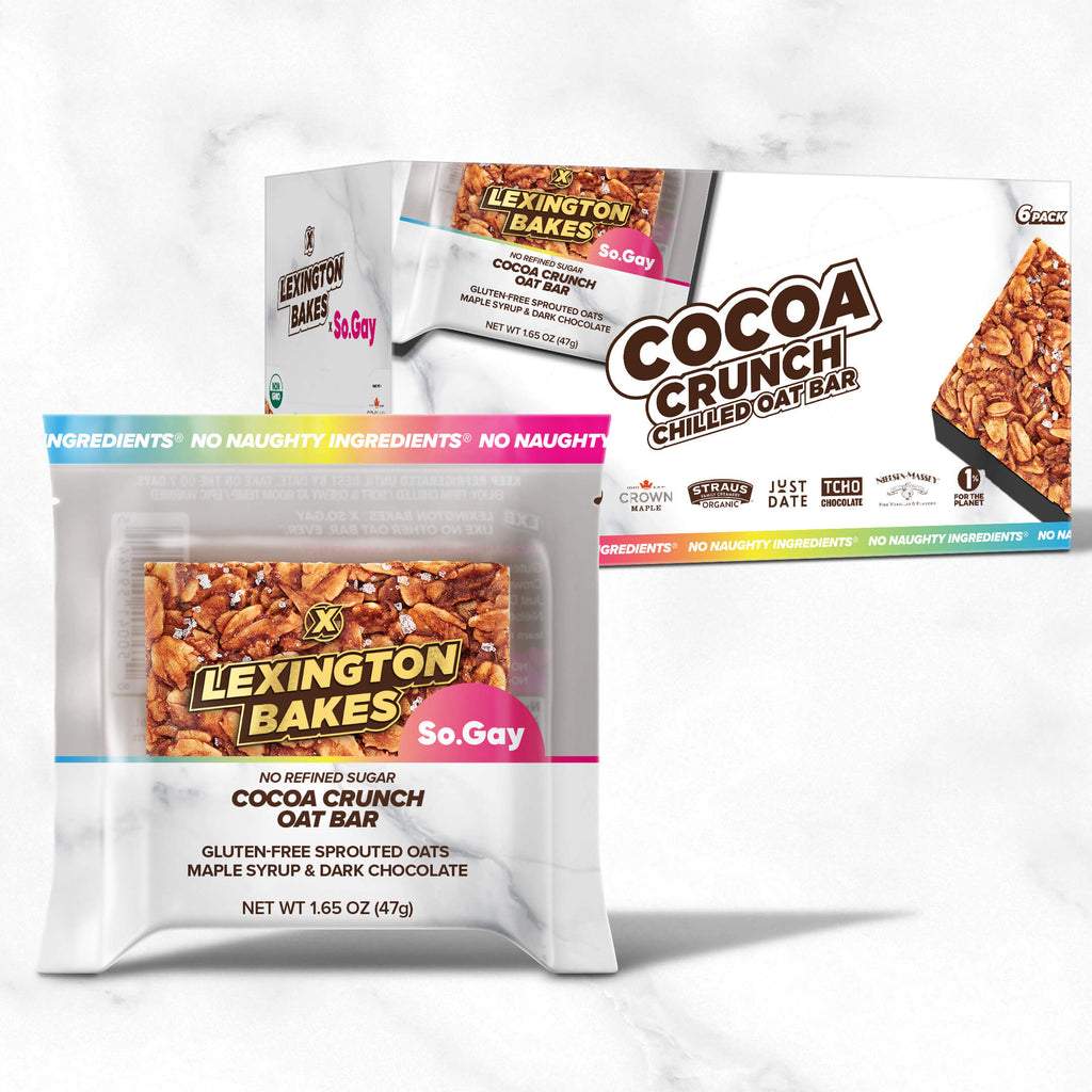 LEXINGTON BAKES x So.Gay Cocoa Crunch Chilled Oat Bars 6pk