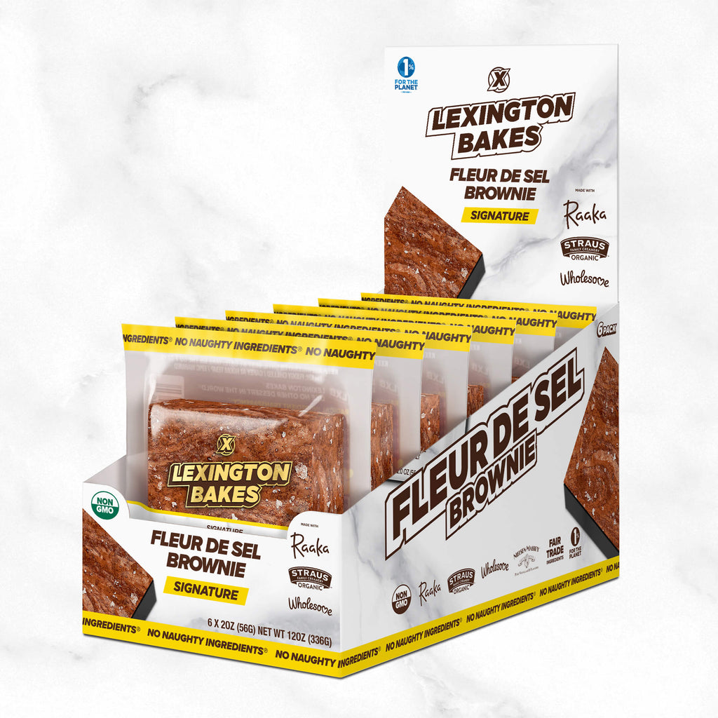 LEXINGTON BAKES Fleur de Sel Luxury Brownie 6 Pack