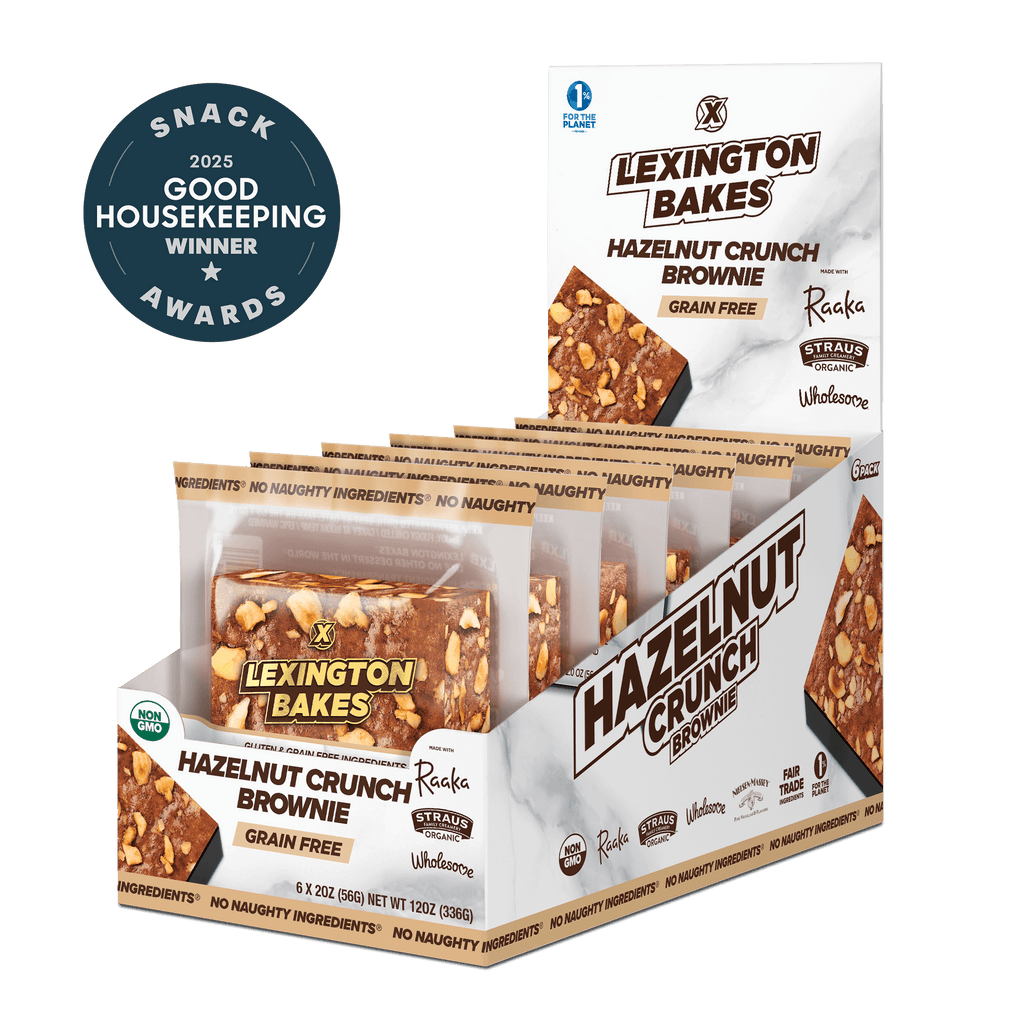 LEXINGTON BAKES Hazelnut Crunch Luxury Brownies 6 Pack GOOD HOUSEKEEPING BEST BROWNIE