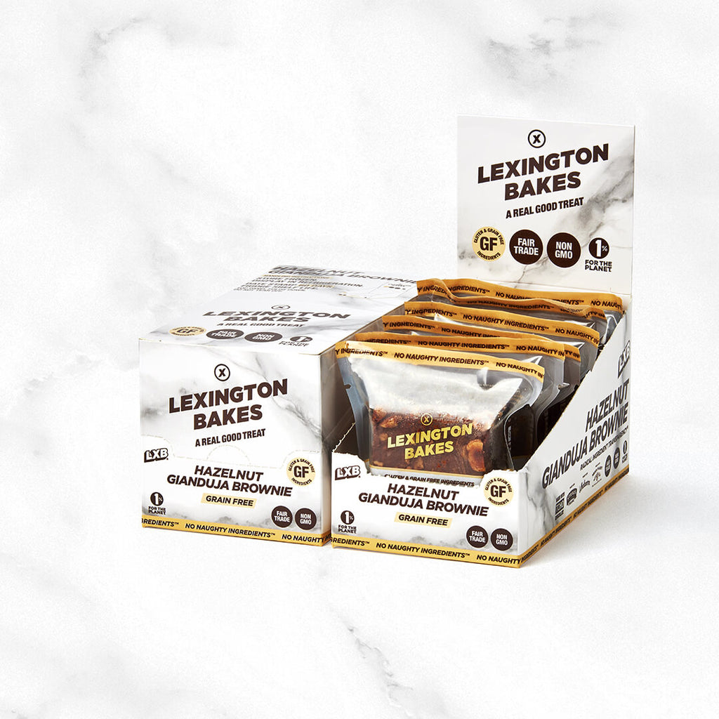 LEXINGTON BAKES Hazelnut Crunch Brownie 2oz 6-pack