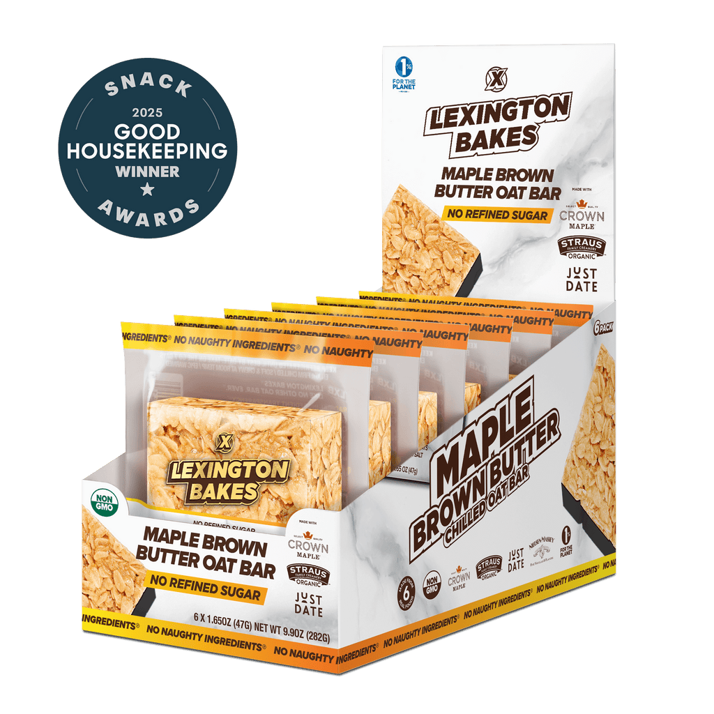 LEXINGTON BAKES Maple Brown Butter Chilled Oat Bars 6 Pack GOOD HOUSEKEEPING BEST OAT BAR