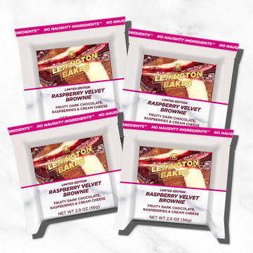 LEXINGTON BAKES Raspberry Velvet Brownies Gift Box (4)