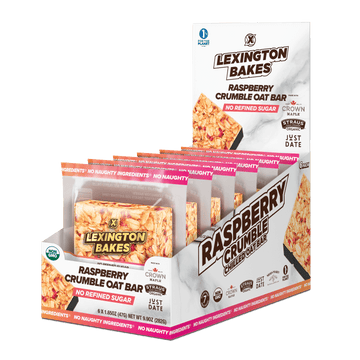 LEXINGTON BAKES Raspberry Crumble Chilled Oat Bars 6 Pack