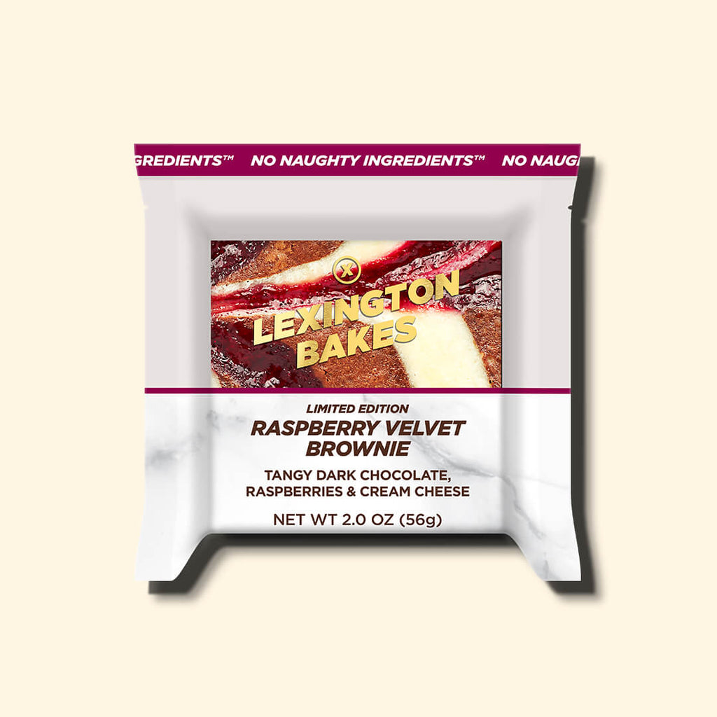 LEXINGTON BAKES Raspberry Velvet Brownie 2oz