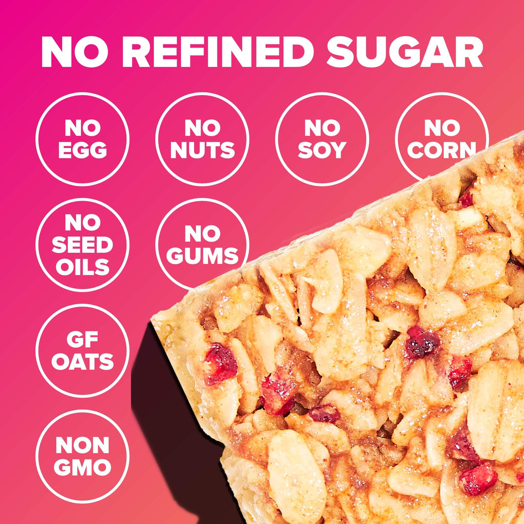 LEXINGTON BAKES Raspberry Crumble Chilled Oat Bars Free Of